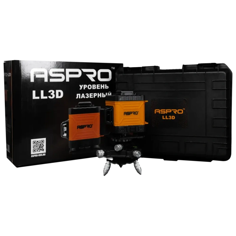 Лазерный уровень c 3мя зелеными лучами в кейсе ASPRO LL3D 9 590 ₽ (карточка)