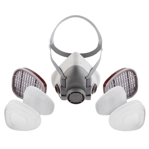 Jeta Safety J-SET 5500 размер L: полумаска, фильтры А1 (2шт), предфильтры Р2 (4шт), держатели (2шт) Комплект защиты дыхания 2 800 ₽ (превью)